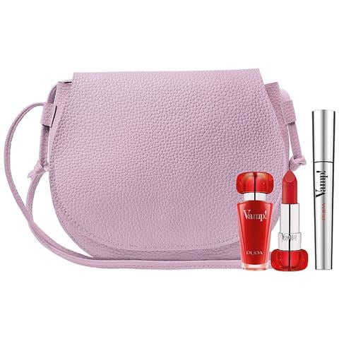 Set : Vamp! Definition, Paraben-free, Waterproof, Lash Defining, Mascara, 001, Extra Black, 9 Ml + Vamp!, Paraben-free, Volume, Cream Lipstick, 301, Intense Red, 3.5 G - Foto 1