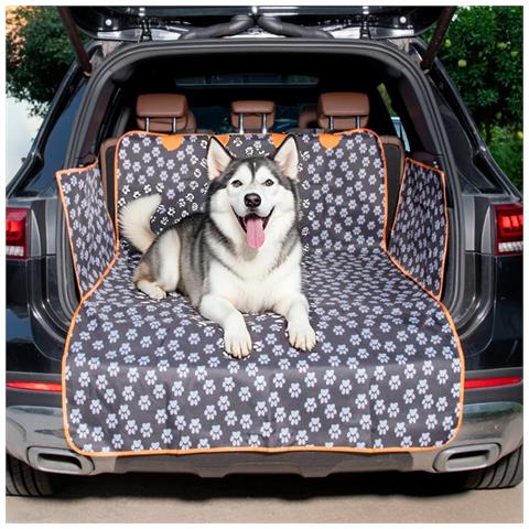 Tappetino Universale Per Bagagliaio Auto - Impermeabile E Antigraffio Con Impronte Di Zampe S - Foto 6