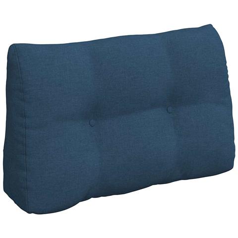 Cuscino per Schiena Blu 80 x 24 x 50 cm Tessuto - Foto 1