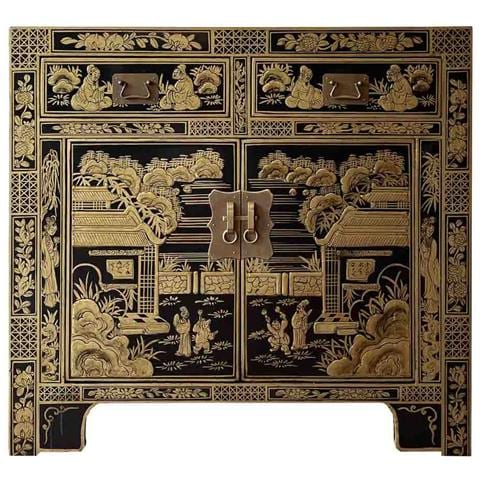 Mobile Da Ingresso In Legno Nero 84x40x85 Cm - Foto 1