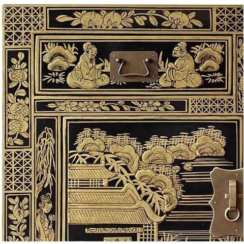 Mobile Da Ingresso In Legno Nero 84x40x85 Cm - Foto 2