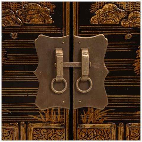 Mobile Da Ingresso In Legno Nero 84x40x85 Cm - Foto 8