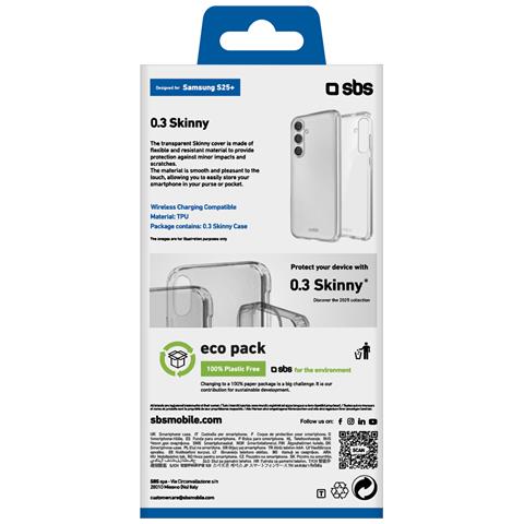 TESKINSAS25PT custodia per cellulare 17 cm (6.7") Cover Trasparente - Foto 2