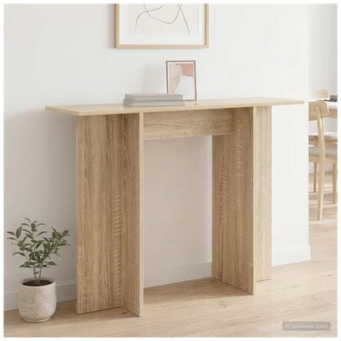 Tavolo consolle Rovere Sonoma 100 x 30 x 75 cm - Foto 2