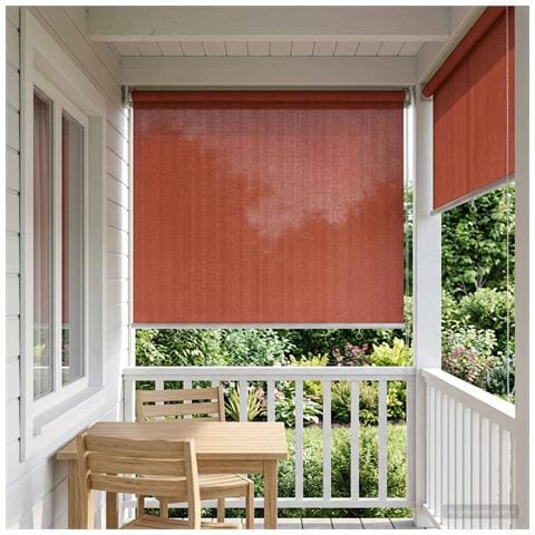 Tenda a Rullo Esterno Blocco UV 90% Terracotta 120 x 230 cm - Foto 2