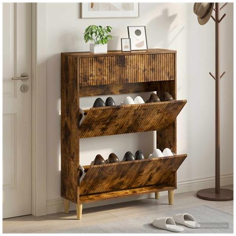 Mobile per scarpe ARNHEM 78 x 24 x 103 cm Legno ingegnerizzato - Foto 2