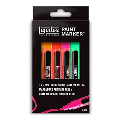 4610660 pennarello professionale, fein fluoreszierende, set 6 farben - Foto 1