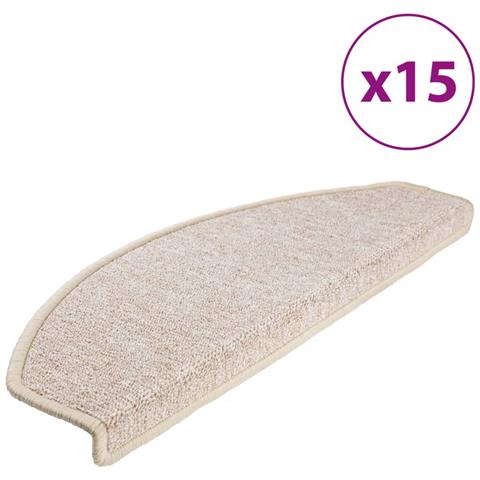 Tappetini Per Scale 15 Pz Grigio Talpa 65x24x4 Cm - Foto 1