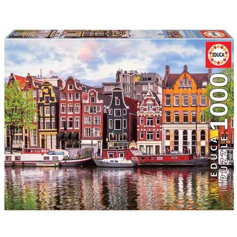 EDU18458 Puzzle da 1000 pezzi - Case Danzanti, Amsterdam - Foto 1