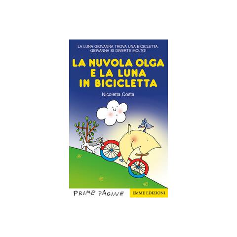 Nicoletta Costa - La Nuvola Olga E La Luna In Bicicletta. Stampatello Maiuscolo. Ediz. A Colori - Foto 2
