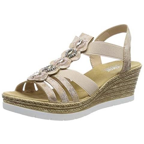 619b2-31, Sandali A Punta Chiusa Donna, Rosso (rosa 31), 37 Ue - Foto 1