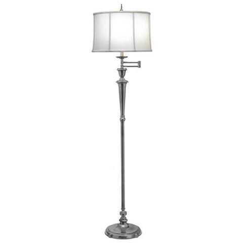 Lampada Da Terra Con Braccio Oscillante 1 Luce Nichel Antico, E27 - Foto 1