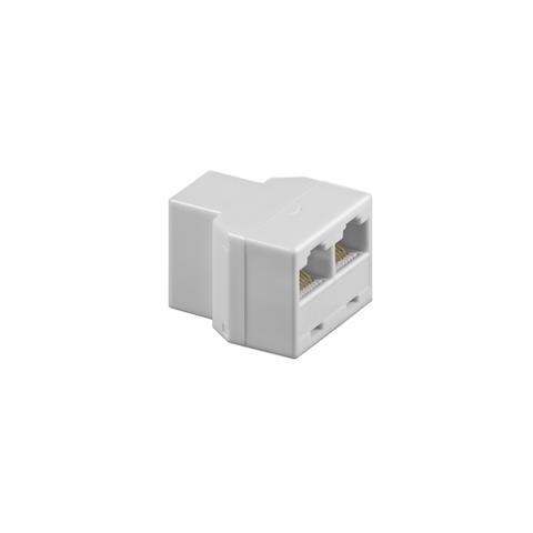 RJ-45 Adapter RJ-45 2x RJ-45 Bianco cavo di interfaccia e adattatore - Foto 1