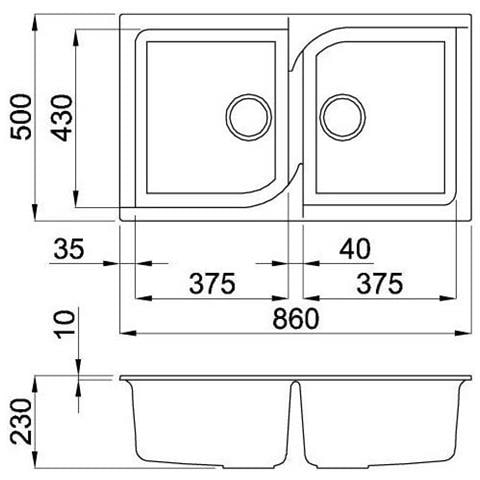 Lav. Ego 450 86x50 2v Bianco Titano 68 Bianco Tita - Foto 2