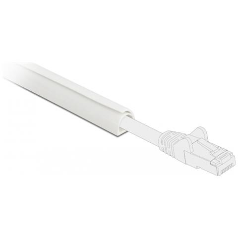 Passacavi Mini autochiudente 12 x 12 mm - lunghezza 1 m bianco - Foto 1