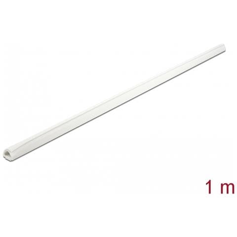 Passacavi Mini autochiudente 12 x 12 mm - lunghezza 1 m bianco - Foto 2