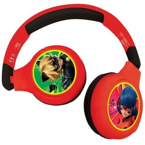 Miraculous - Auricolare Bluetooth 2 In 1 - Comodo E Pieghevole Cablato Per Bambini Con Design Limitato - Foto 1