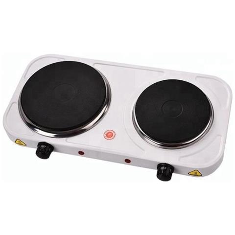 Fornello Elettrico COOK2 a 2 Piastre con Potenza 2500 W Colore Bianco - Foto 1