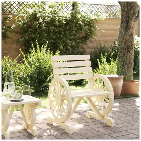 Sedia da Giardino 58x58x78,5 cm in Legno Massello di Abete - Foto 3