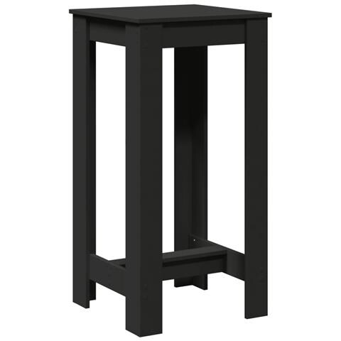Tavolo Da Bar Nero 51x50x103,5 Cm In Legno Multistrato - Foto 2