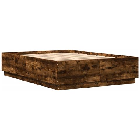 Giroletto Con Luci Led Rovere Fumo 150x200 Cm Legno Multistrato - Foto 3