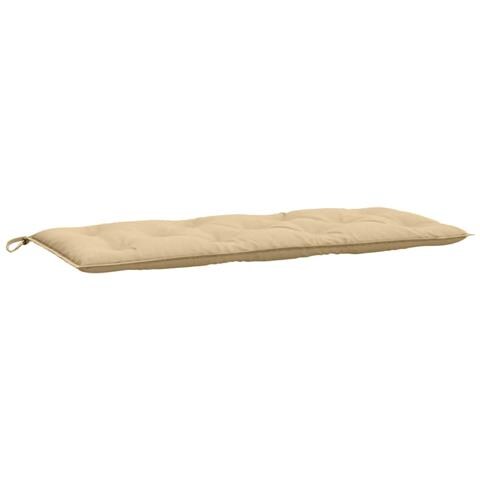 Cuscino Per Panca Da Giardino Beige Mélange 120x50x7cm Tessuto - Foto 2
