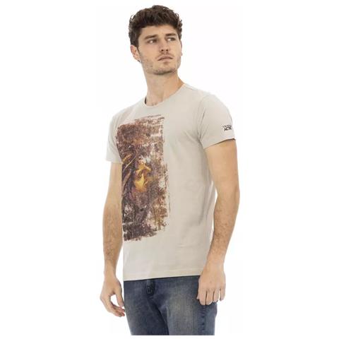 Maglietta In Cotone Beige - 3xl - Foto 2