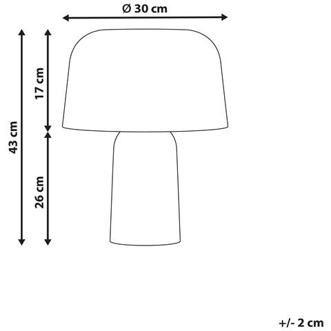 Lampada Da Tavolo Carrasco Cartapesta Bianco - Foto 7