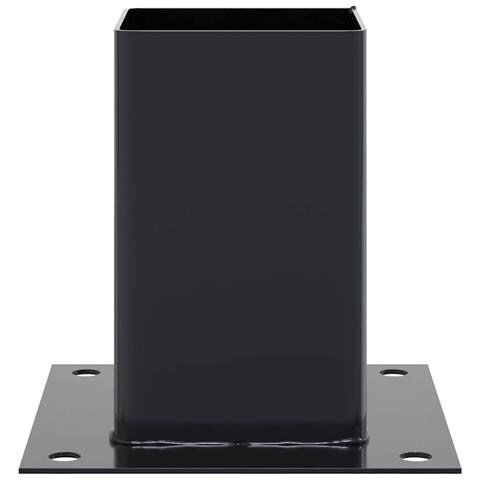 Basi per Pali Quadrati 12 pz 91x91mm Acciaio Verniciato Polvere - Foto 9