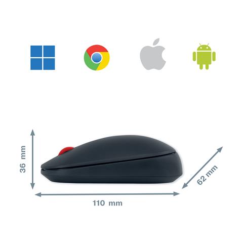 Cosy mouse Ufficio Ambidestro RF senza fili + Bluetooth 4000 DPI - Foto 10