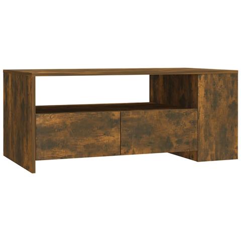 Lusso Casadino -  Tavolino Da Salotto Rovere Fumo 102x55x42 Cm Legno Multistrato - Foto 1