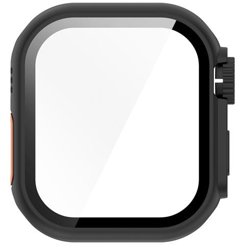 Custodia Protettiva Per Apple Watch - Pc Rigido E Vetro Temperato Black 44 Mm - Foto 6