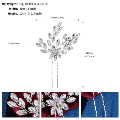 Fermacapelli Con Strass Scintillanti - Foto 2