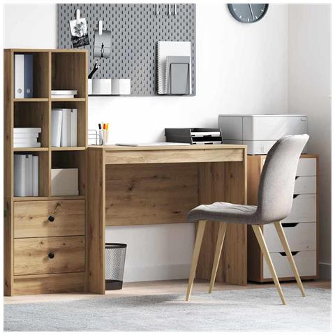 Scrivania per scrivere Rovere artisanale Legno ingegnerizzato - Foto 2