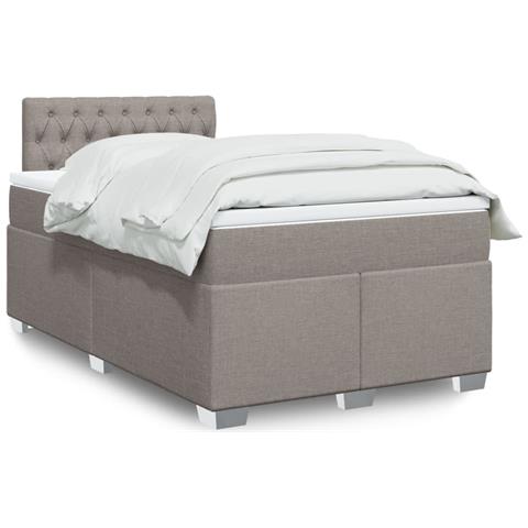 Giroletto a Molle con Materasso Tortora 120x190 cm in Tessuto - Foto 2