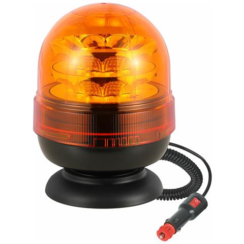 Lampeggiante A Led 12-24v Base Magnetica Con 16 Led Da 3w - Foto 1
