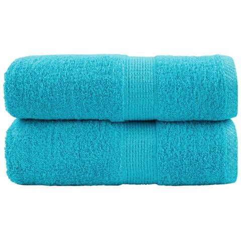 Asciugamani Ospiti SOLUND 2 pz Turchesi 30x50 cm 600 g/m² - Foto 1