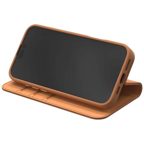 Custodia Magsafe Per Iphone 16 Pro In Pelle Overture Con Portacarte, Marrone - Foto 2