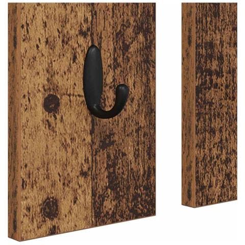 Appendiabiti a muro con specchio Legno vecchio 84 x 10 x 80 cm - Foto 9