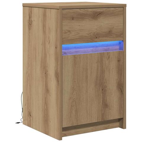 Armadio da Letto LED rovere artigianale 38 x 34 x 61 cm - Foto 1