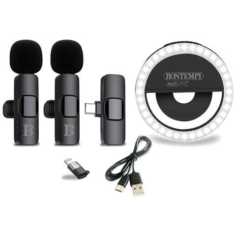 Anello Di Luce Con Microfoni Wireless - Foto 1
