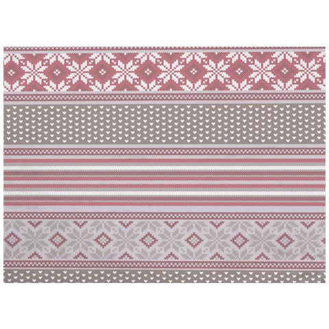 Copripiumino Sacco Piumone Pensieri Delicati Cotone Dis. Norvegia Matrimoniale Rosso - Foto 2