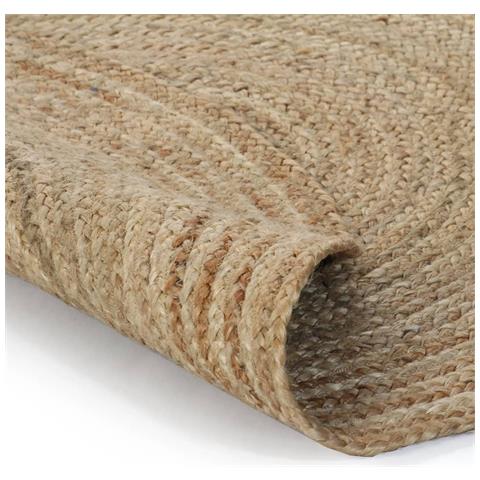 Tappeto In Juta Intrecciata 150 Cm Rotondo - Foto 1