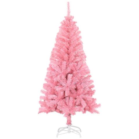Lusso Casadino - Albero Di Natale Artificiale Sottile Con Base Rosa 150 Cm Pvc - Foto 1