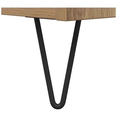 Mobile porta vinili Rovere artigianale 121 x 38 x 48 cm - Foto 9