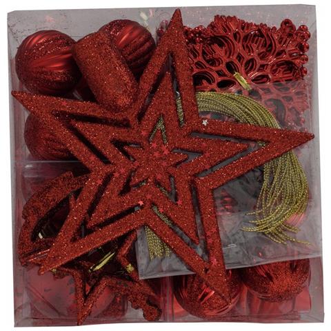 Dmora Weihnachtsdekoration Oleggio Rot - Foto 3