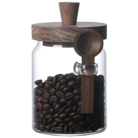 Barattolo In Vetro Borosilicato Con Cucchiaio - Contenitore Ermetico Per Alimenti 500 Ml - Foto 2