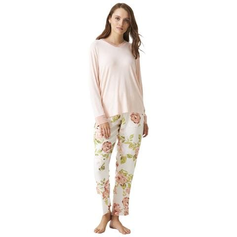 Pigiama Donna Stampato A Maniche Lunghe Jjbdp0101 - Foto 1