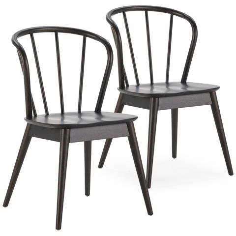 Pack 2 Sedie Brisa Colore Nero, Legno Massello - Foto 1