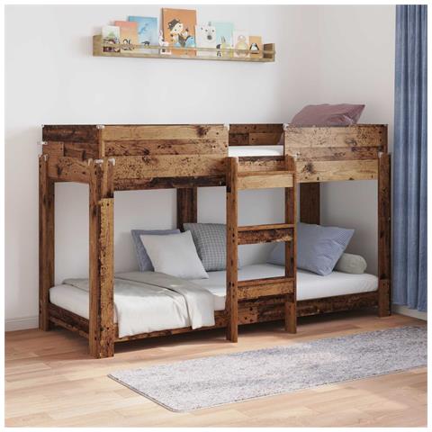 Letto a Castello per Bambini Legno vecchio 75 x 190 cm - Foto 2